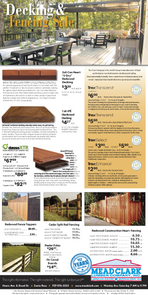 Decking and Fencing Sale